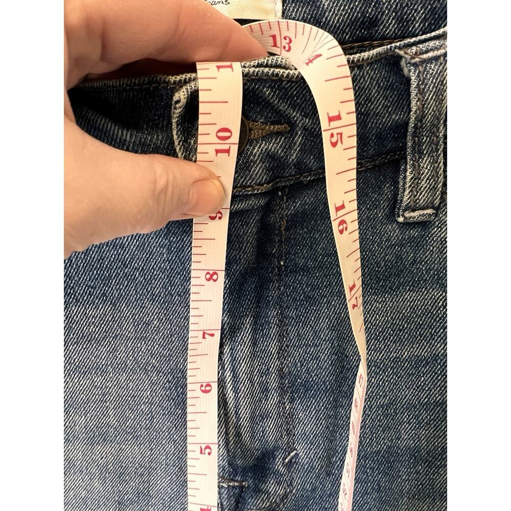 KENSIE JEANS Mid Rise Slim Straight Women’s Size 8/29 Raw Hem 30x27.5 Stretch - Picture 8 of 10